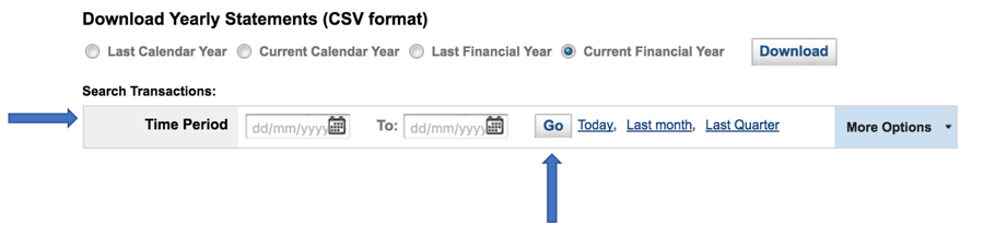 Download bank statement pdf